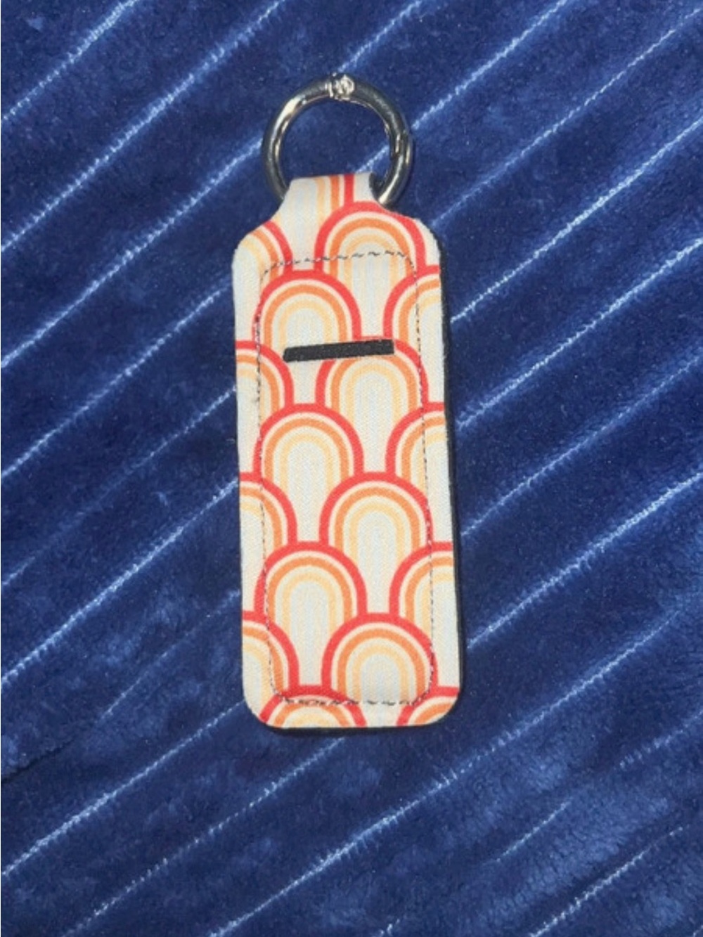 Amazon Orange and Cream Lip Balm Keychain Holder